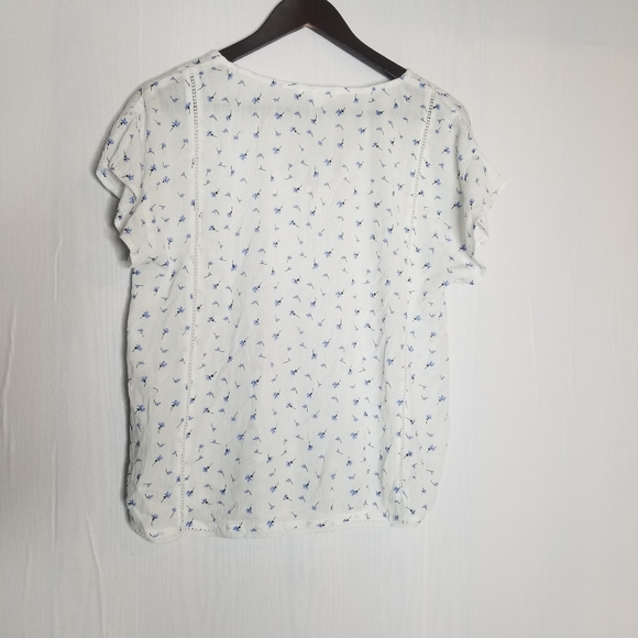 NWT SPRINGFIELD Women's  Boho Style Tie Front Blouse Size 2 - Picture 6 of 9